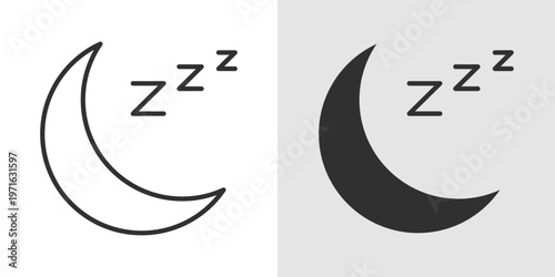 Sleep Therapy Icon representing treatments and practices designed to improve sleep quality, manage sleep disorders, and promote restful and healthy sleep patterns.