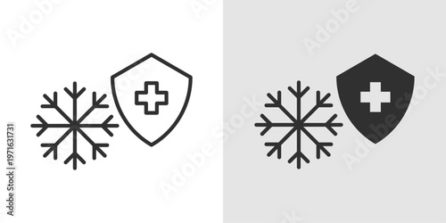 Winter Health Icon representing seasonal wellness, immunity support, cold weather care, and healthy habits to stay fit and protected during winter conditions.