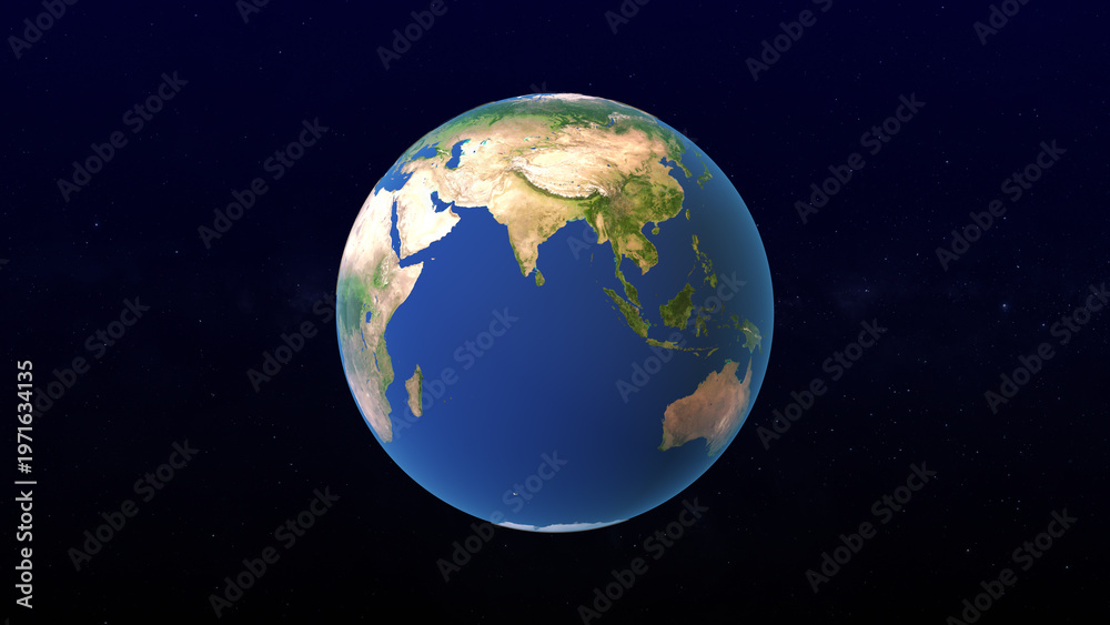 Fototapeta premium Global Warming Earth on Fire Climate Concept