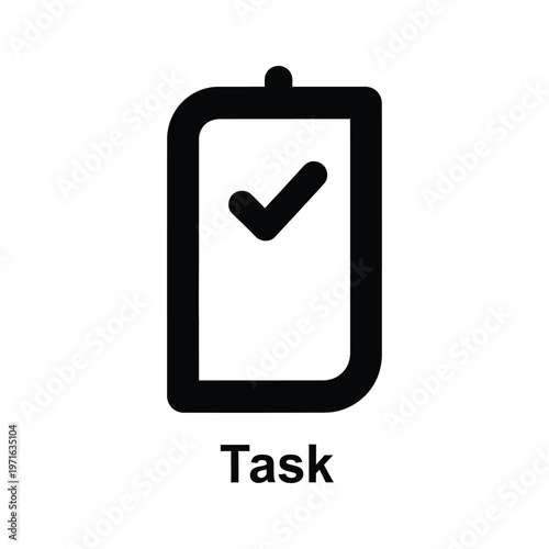 Completed task icon displayed on a smartphone screen with a checkmark