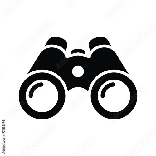 A classic pair of binoculars with swivel lenses and central focus wheel