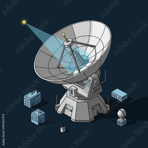 satellite dish on the roof