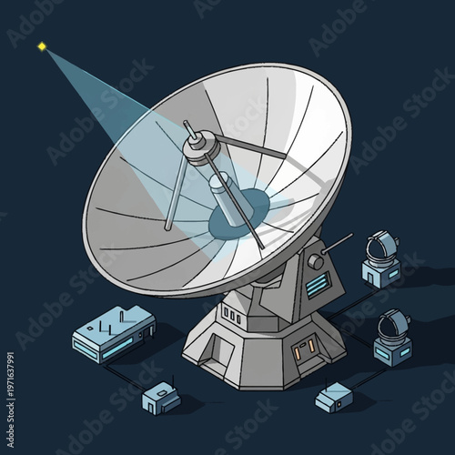 satellite dish on the roof