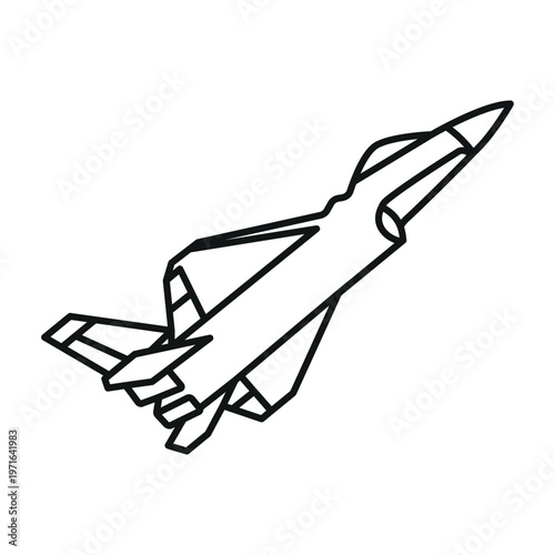 Air craft fighter icon vector design template