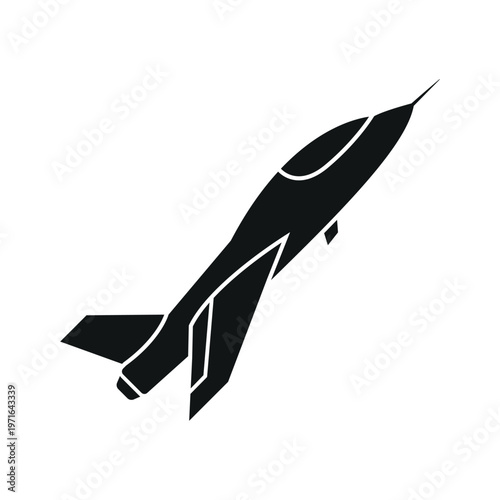 Air craft fighter icon vector design template