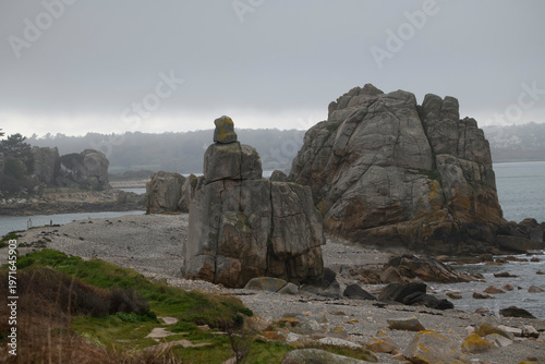 Magnifique paysage de la côte bretonne - Plougrescant Bretagne France