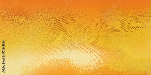 An abstract orange and yellow background vector design featuring a wet texture with macro glass drops and golden champagne foam bubbles for a cold alcohol drink or beer pattern