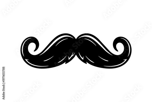 abstract background with mustache