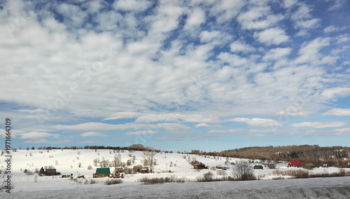 winter landscape with snow and trees