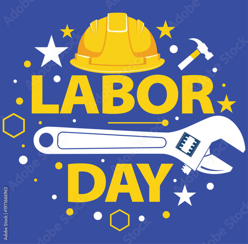 Happy labor day celebrating workers and their contributions