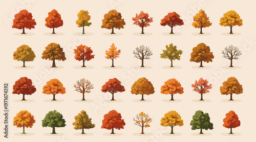 A warm and inviting illustration of an autumnal tree. Perfect for seasonal content, branding, or website backgrounds evoking feelings of calm and grow