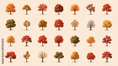 A calming illustration of a tree in autumn colors, ideal for seasonal content, website backgrounds, or representing growth and natural beauty.
