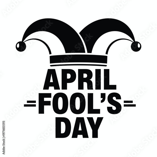 April fool's day graphic a playful image featuring a jester's cap and text announcing the annual prank holiday
