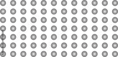 Uniform gray oval arrangement