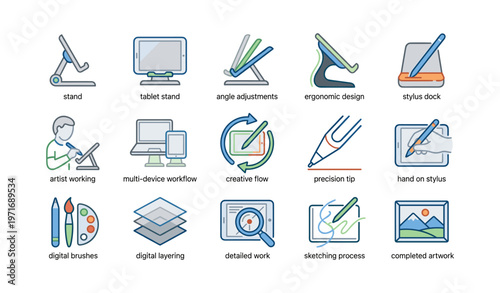 Digital art tools and techniques: workflow, brushes, stylus, and gadgets