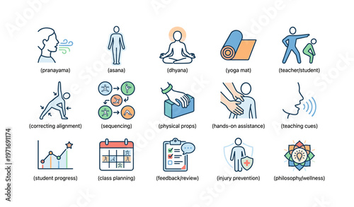 Yoga practice visualization tools: asanas, breathing, and class planning insights