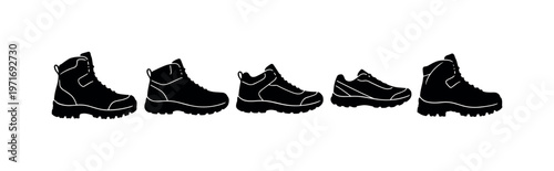 Hiking boots with rugged soles, waterproof trail boots, mid ankle hiking shoes, lightweight trail runners, heavy duty mountain