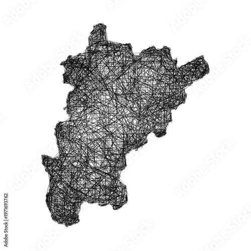 Sketch Uri outline map design