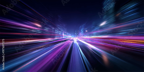 Glowing blue abstract background with shiny laser rays and star burst light patterns creates a bright energy motion design for a night disco space wallpaper