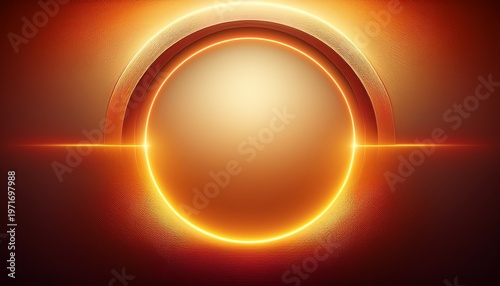 abstract gradient background with a central warm toned glowing circle