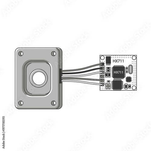 Motion Sensor Module with Circuit Board.