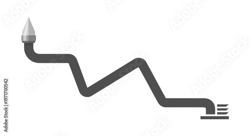 Black Pencil with Sharp Point and Eraser.