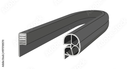 Cable with Cutaway View of Internal Wires.