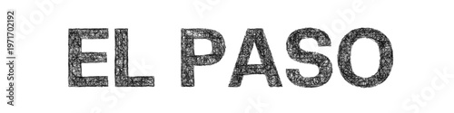 Sketch El Paso text design element
