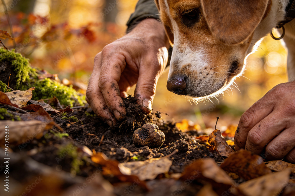 Obraz premium A curious beagle looking
