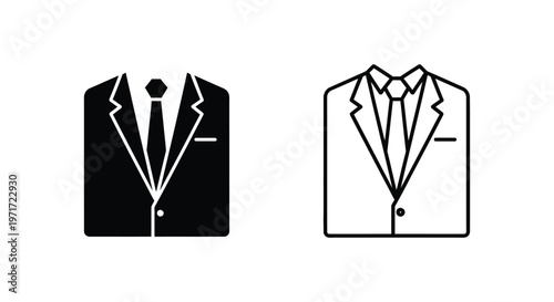 Elegant Black Suit Vector Designs for Business & Formal Wear Vector