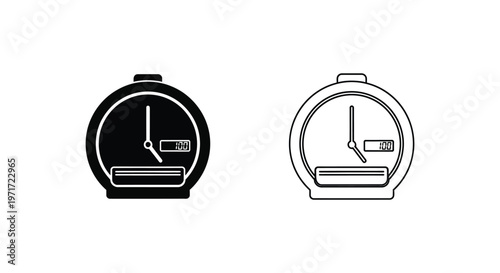 Vintage Analog Camera Film Timer Shutter Speed Guide Vector