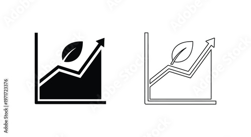 Growth Strategies: Business & Leaf Growth Infographics Vector