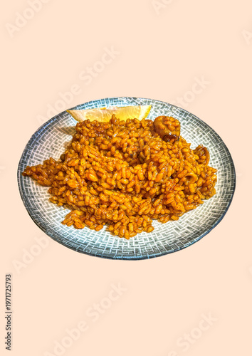 Valencian rice with lemon