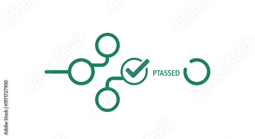 Green Checkmark Logo Design Element Passed.
