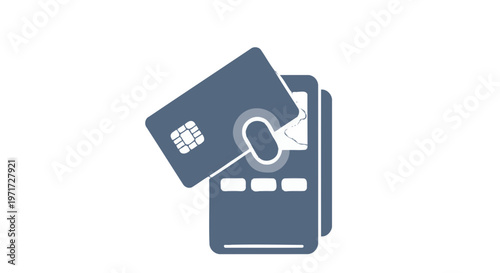 Credit Card Payment Method Icon Illustration.