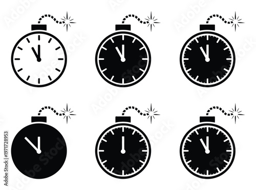Free Download Time Bomb with Sparking Fuses - GFXLoad