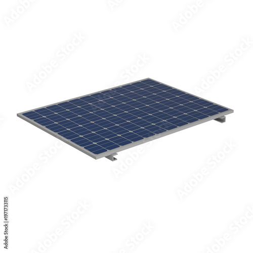 Solar Panel: An isolated solar panel, a symbol of sustainable energy, is displayed, suggesting an investment in a greener future and symbolizing technological advancement and eco-friendly solutions.