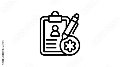 medical report animation icon