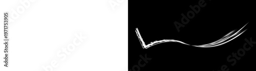 Dynamic White Light Effect with Lines on Transparent and Black Background