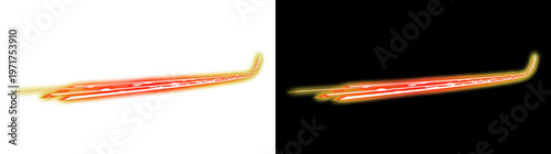 Dynamic Glowing Speed Lines with Transparent and Black Backgrounds