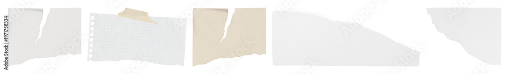 Obraz premium PNG Torn paper edges collection design on transparent background