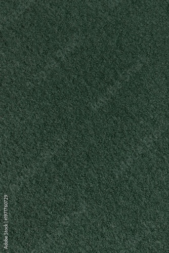 Detailed texture of dark green wool fabric. Top view close-up of a soft, thick material. Background shot, suitable for both horizontal and vertical use