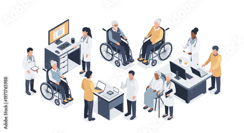 Premium patient-centric healthcare management system and inclusive medical facility design for elite senior care services