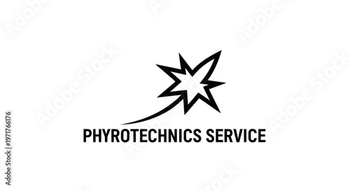 Explosion Starburst Logo for Pyrotechnics Service