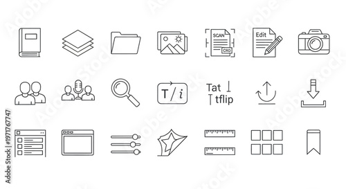 Minimalist Outline Vector Icons of Alcoholic Drinks and Bottles for Bars, Menus, and Beverage Industry