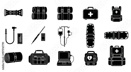 Minimalist Outline Vector Icons of Alcoholic Drinks and Bottles for Bars, Menus, and Beverage Industry