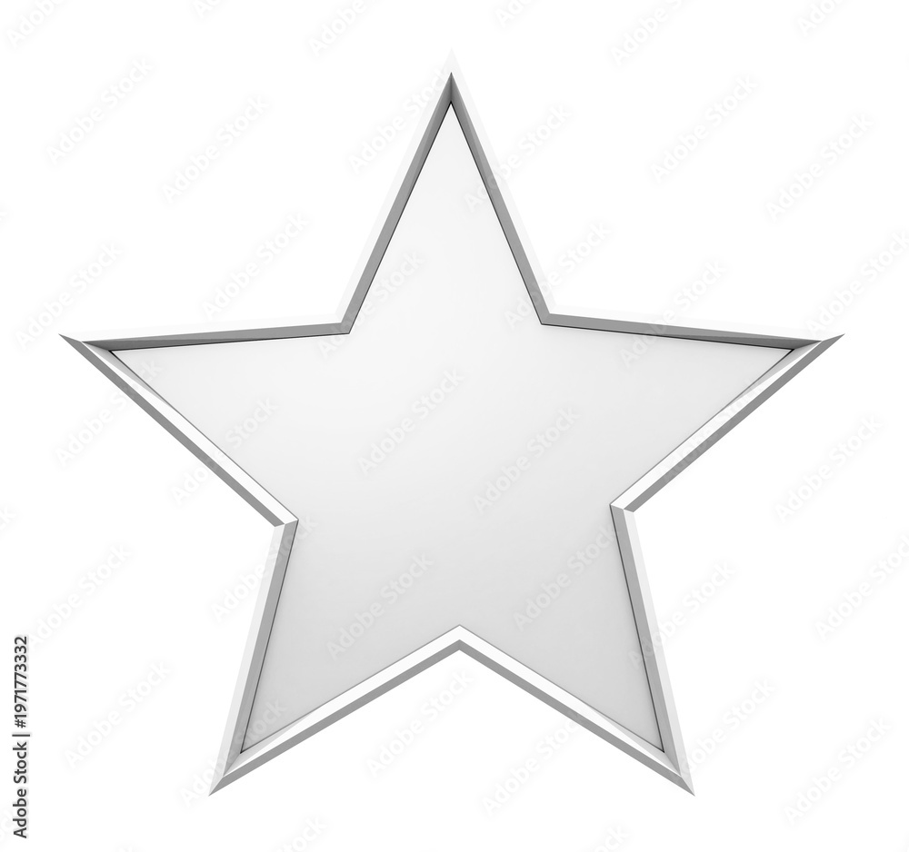Fototapeta premium star isolated on white background