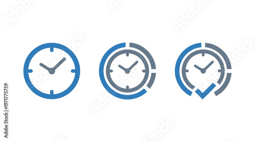 Clock Icons: Time, Progress, and Completion