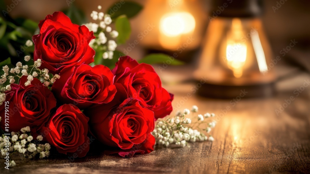 Obraz premium Gigapixel Standard V2 6x Red Roses Arrangement