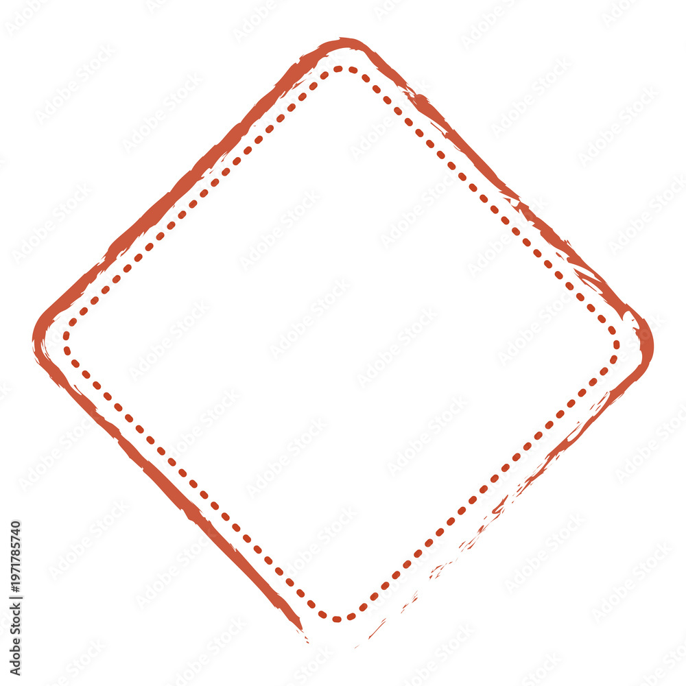 Obraz premium PNG red textured line badge, transparent background